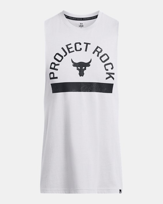 Men's Project Rock Payoff Graphic Sleeveless in Gray image number 2